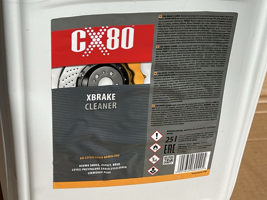 Zmywacz odtłuszczacz do hamulców CX-80 25l