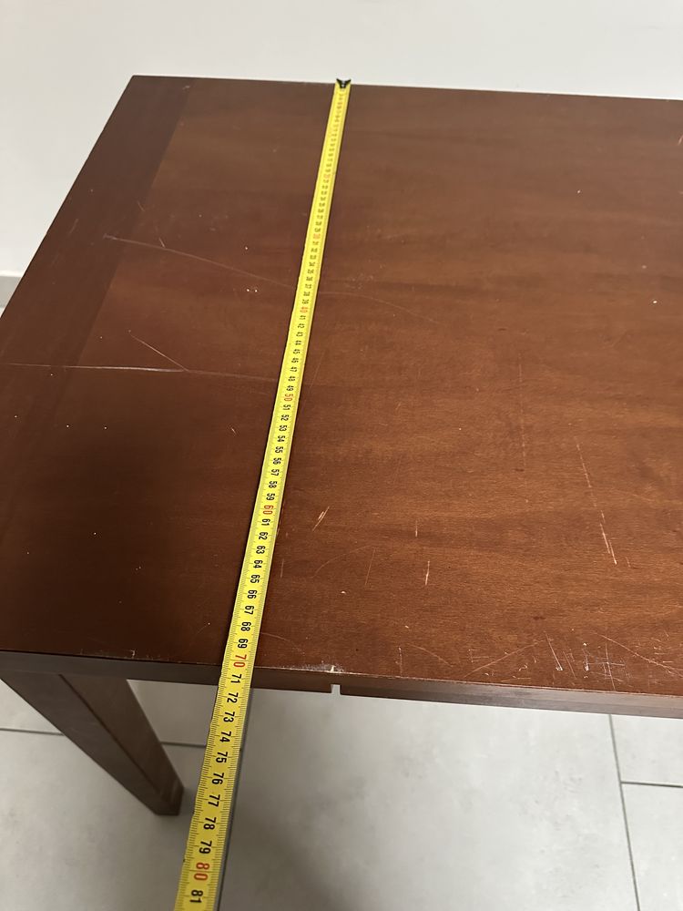 Stół rozkładany drewniany 70x110
