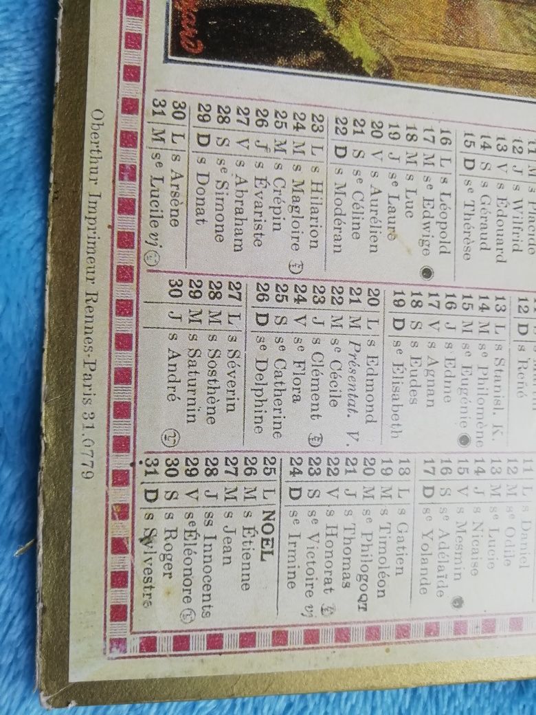 XX w. II wojna światowa - Almanach francuskiej poczty 1944 rok