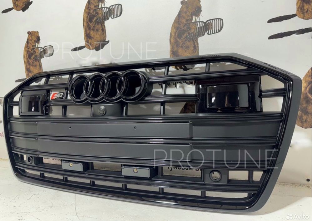 Решетка радиатора А6 стиль S6 AUDI C8 S-Line решітка