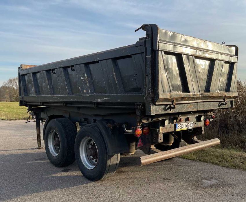 Przyczepa wywrotka tandem 18T MEILLER MZDA 18/2, 3 stronny kiper