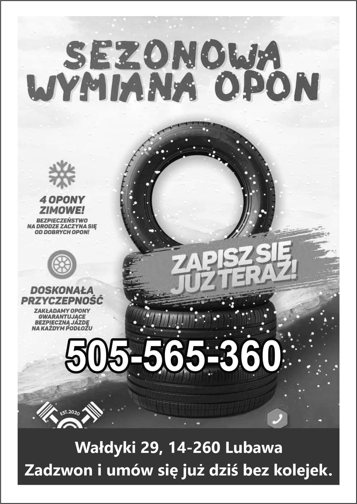 Wymiana Opon wulkanizacja serwis ogumienia