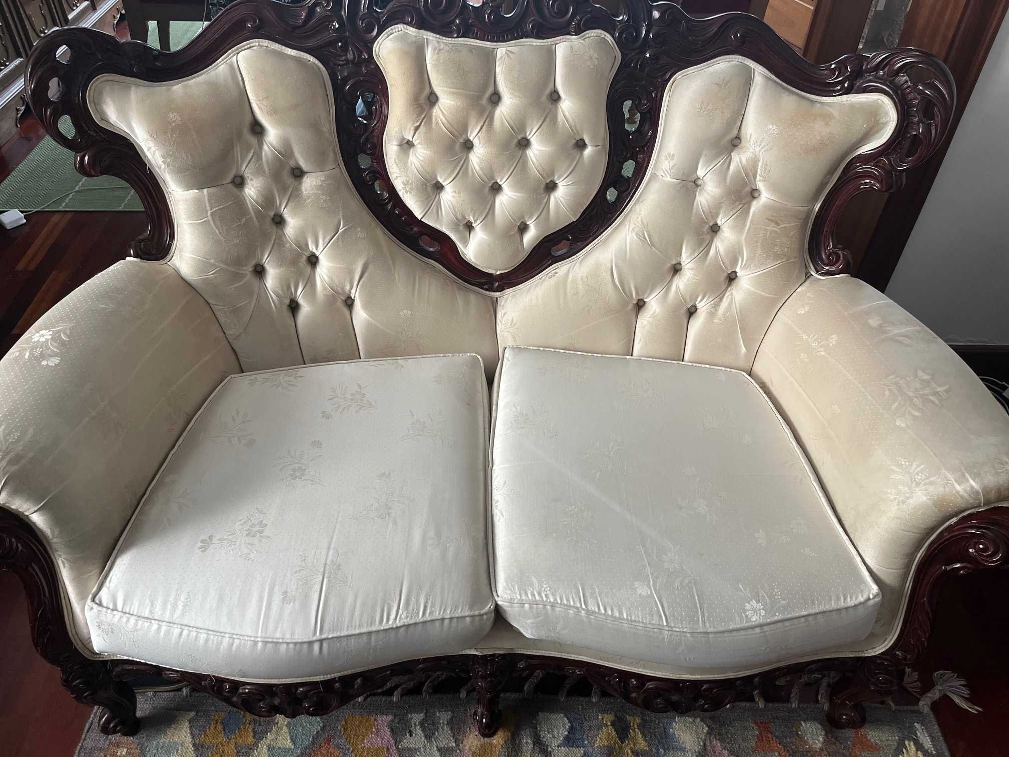 Vintage, conjunto de sofás, 3 peças.