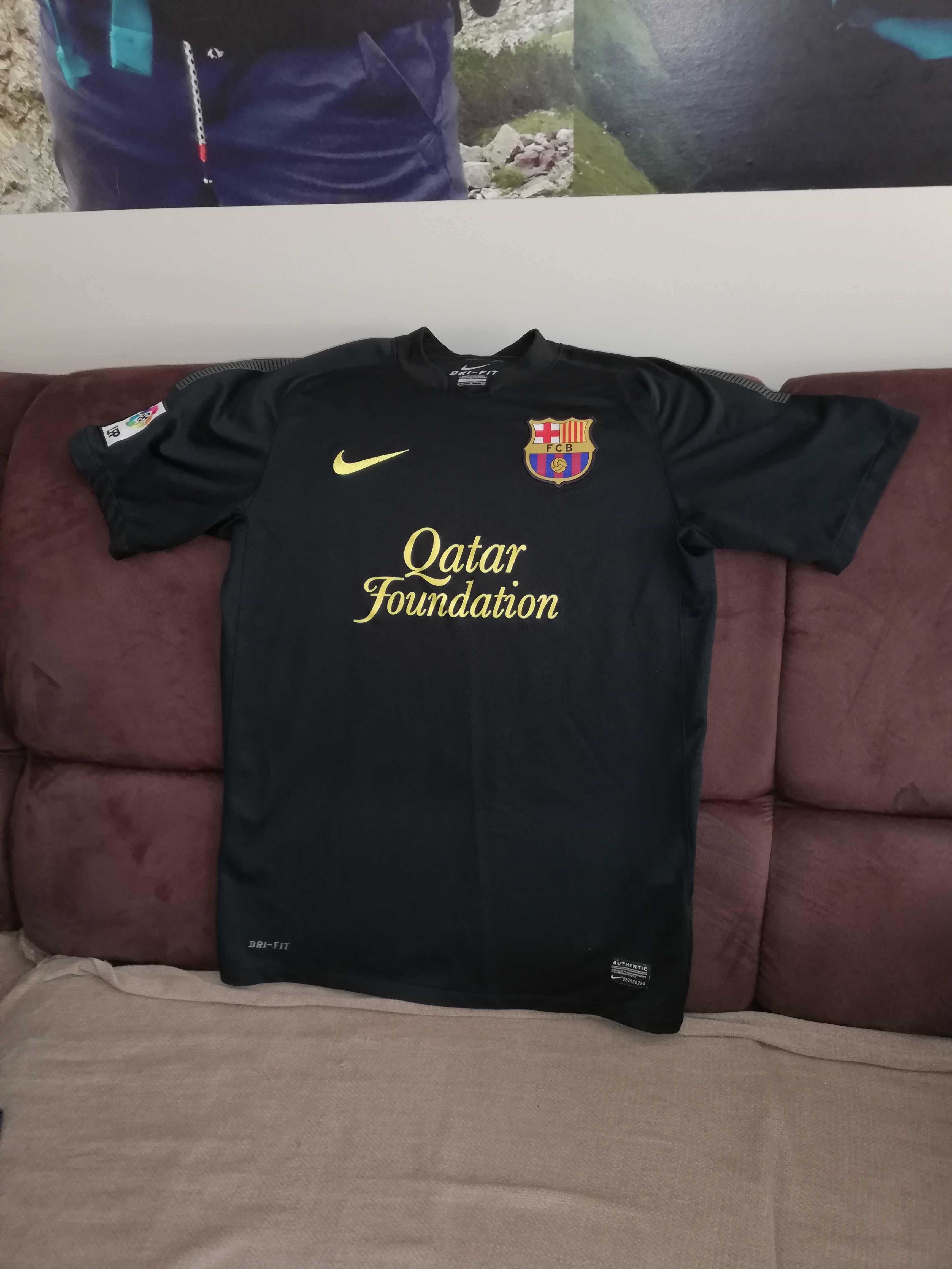 Koszulka FC Barcelona Qatar FOUNDATION nike czarna