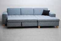 RPD nowoczesny narożnik z funkcja spania, kanapa sofa