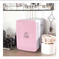 Mini lodowka - różowa- kosmetyczna 10 litrow
