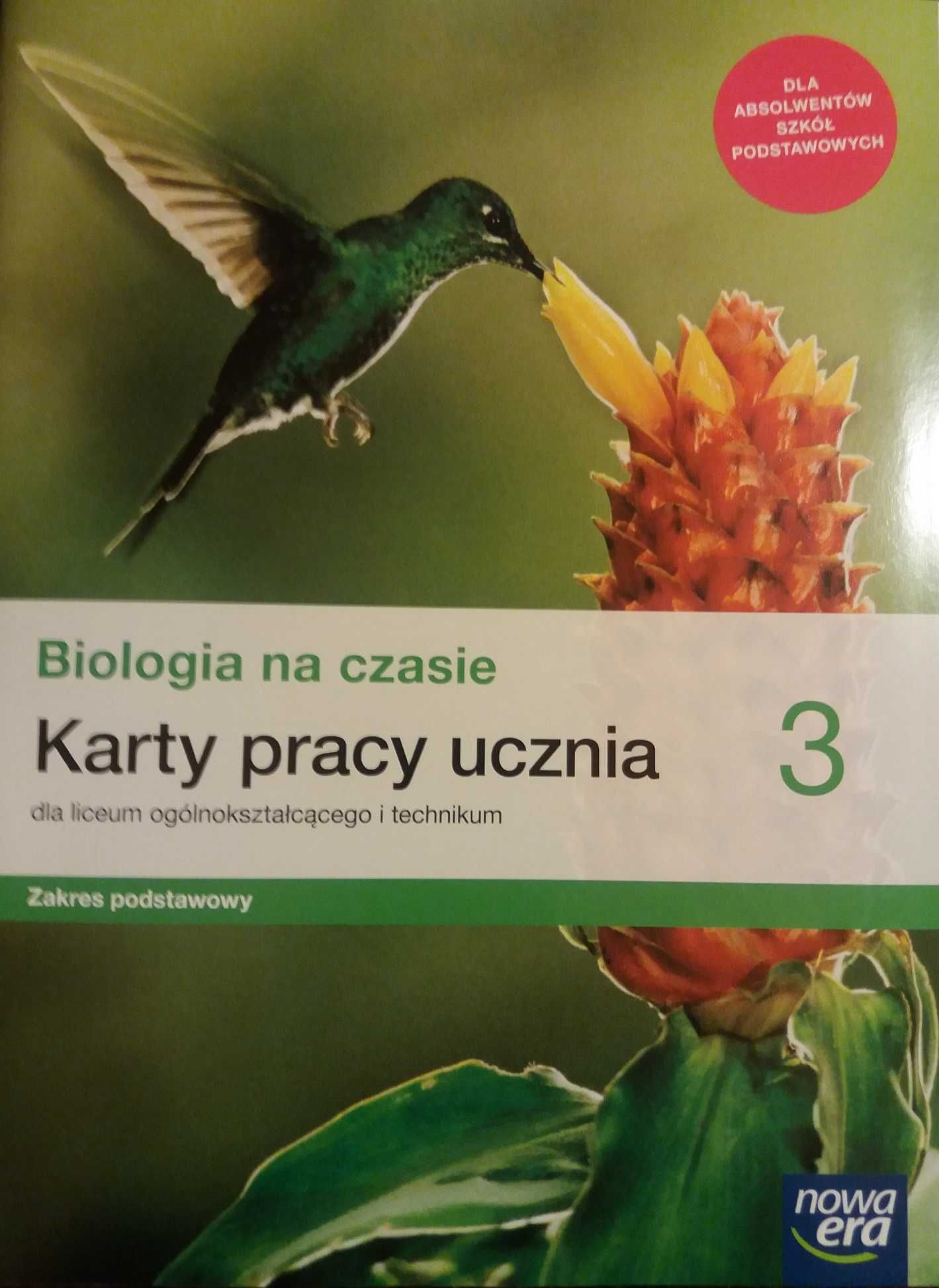 Biologia 3 LO Biologia na czasie. Karty pracy ucznia ZP Nowa Era