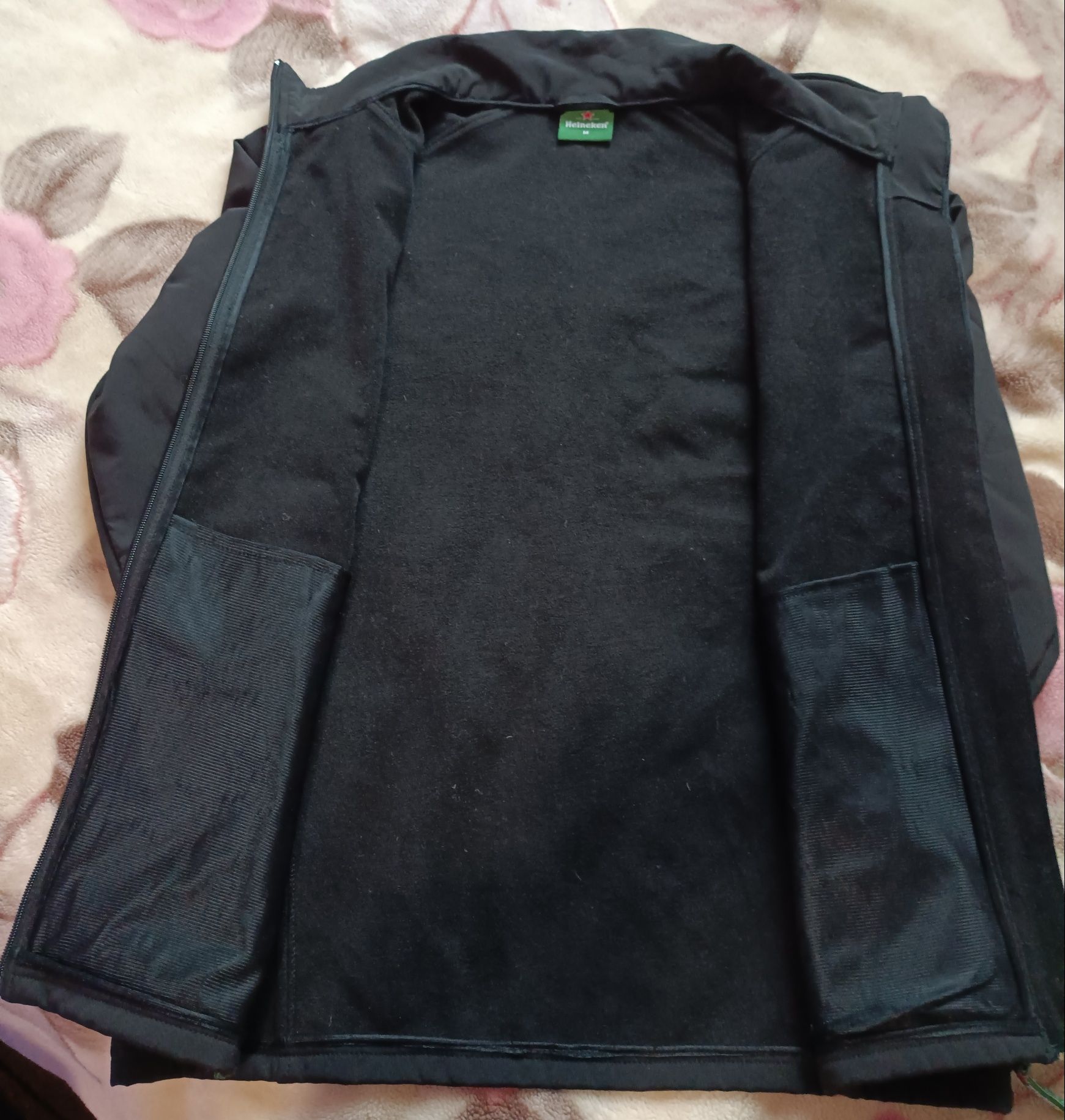 Брендовая куртка softshell black от фирмы Heineken Софтшел
