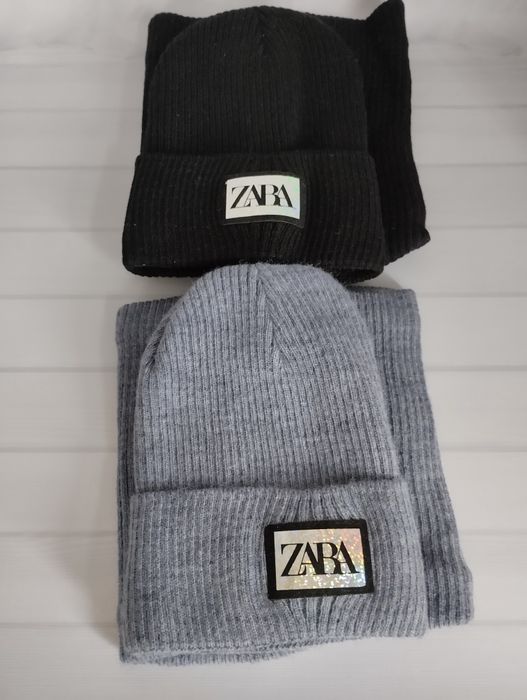 Комплект шапка + хомут на флісі жіночий