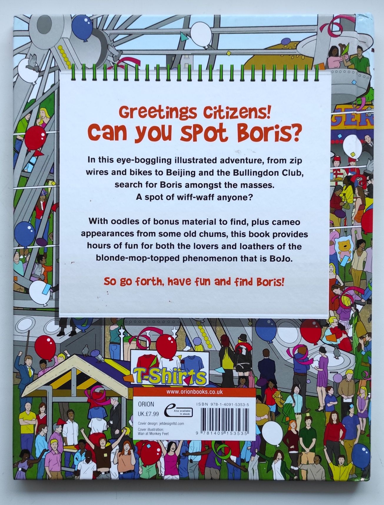 Книга искалка Where's Boris по типу Where's Wally на английском языке