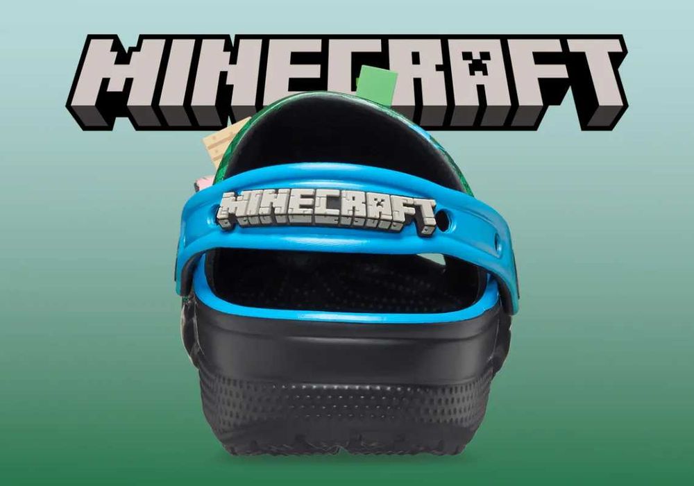 Шльопанці Crocs x Minecraft,оригінал,24\27\28 см,210829-90H