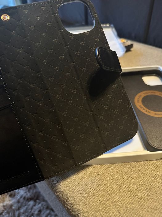Nowy skórzany case 2w1 iPhone 15 plus