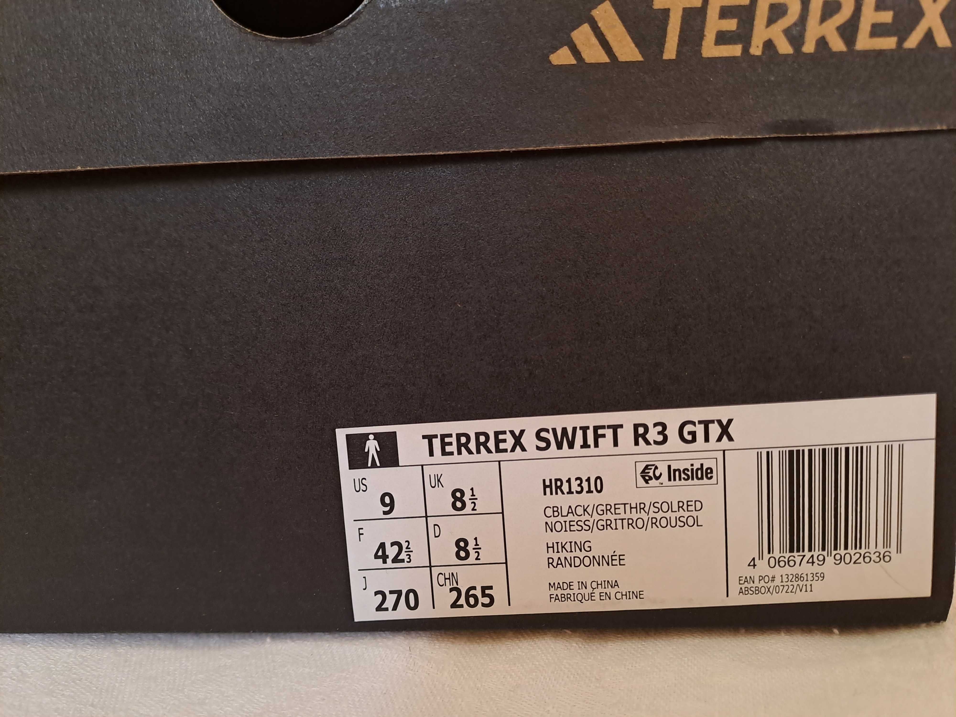 Трекінгові кросівки, черевики Adidas Terrex Swift R3 GTX, Gore-Tex.