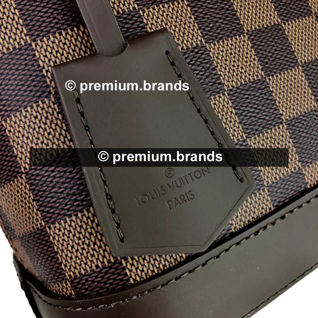 Torebka Louis Vuitton Alma BB canvas Damier Ebene/skóra naturalna