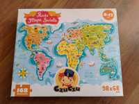 Puzzle Mapa Świata CzuCzu 168 elementów