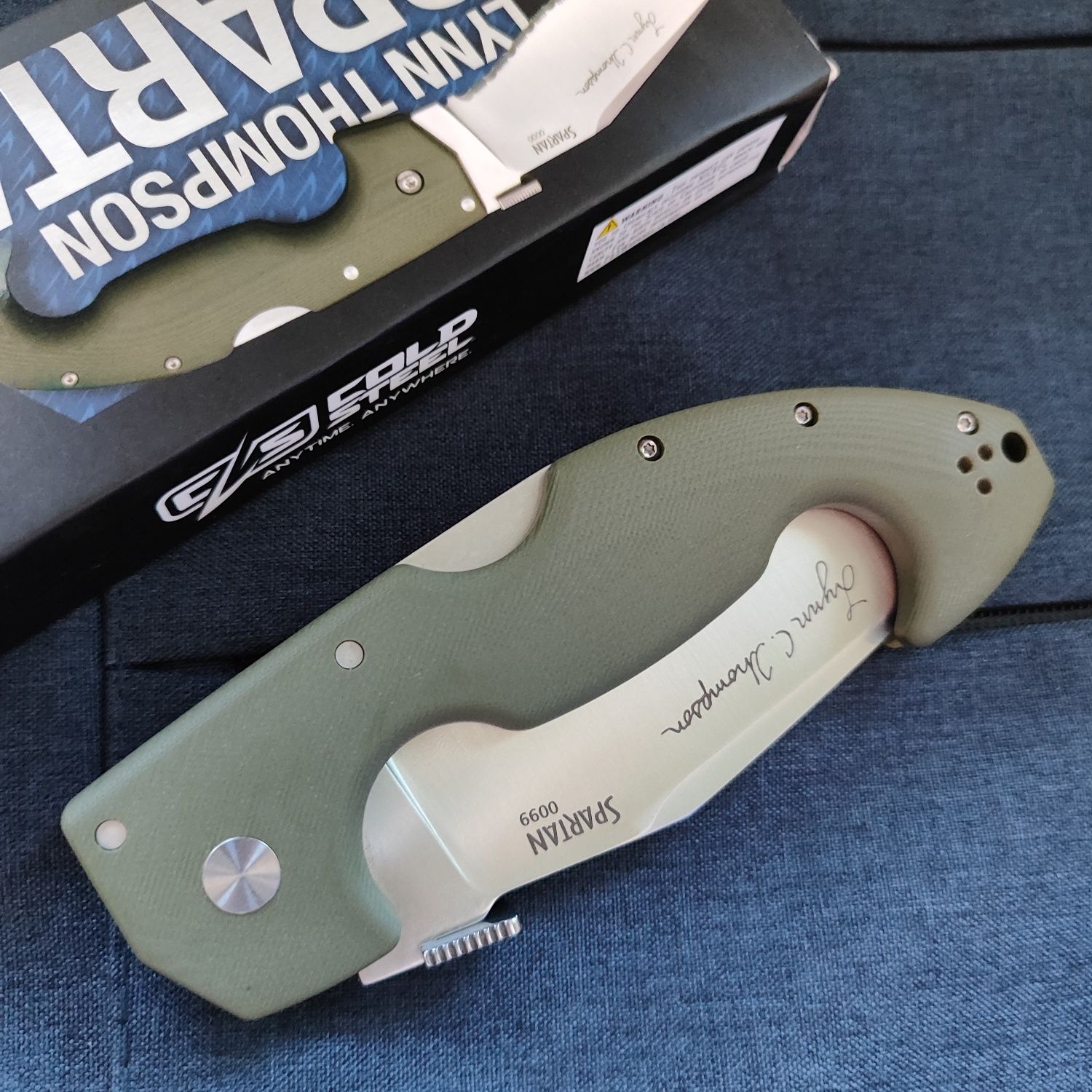 Нож Cold Steel Spartan G10 Lynn Thompson