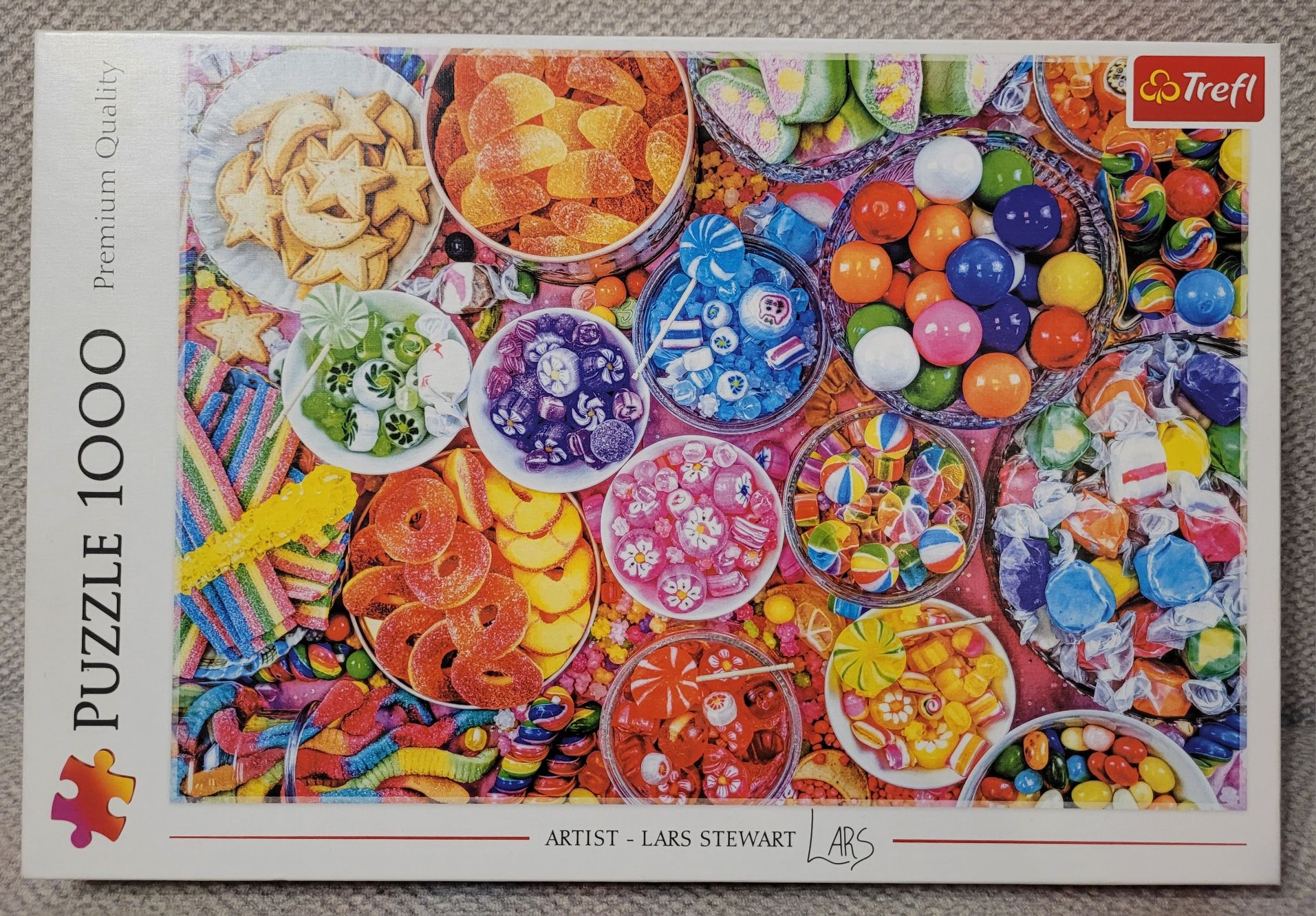 Puzzle trefl 1000el Stan idealny wyśmienite słodkości