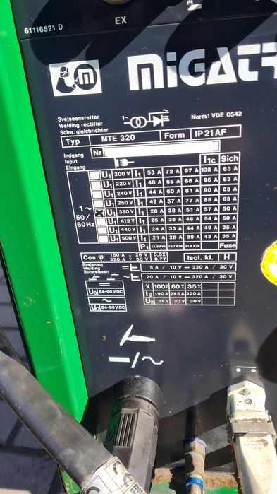 Spawarka TIG AC DC MMA MIGATRONIC MTE 320 + Chłodzenie , do Aluminium