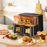 Podwójna Frytkownica Beztłuszczowa Airfryer Grillowanie 9l COOKWISE