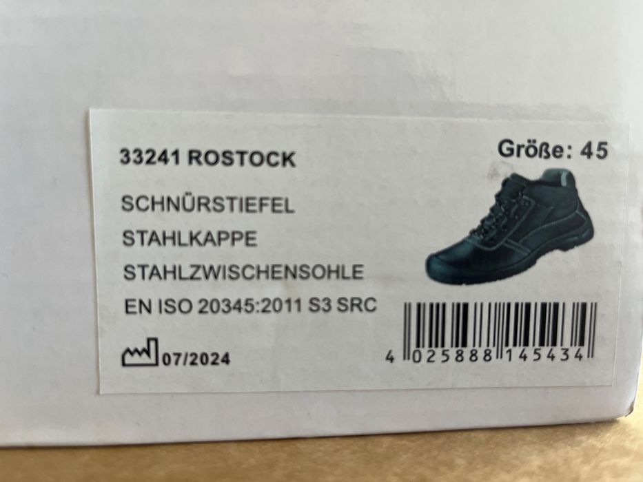 Nowe buty robocze z blachą roz. 45