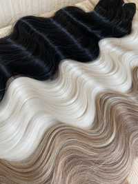 Біопротеїнове волосся хвиля довжина 75 см,вага 200 грам