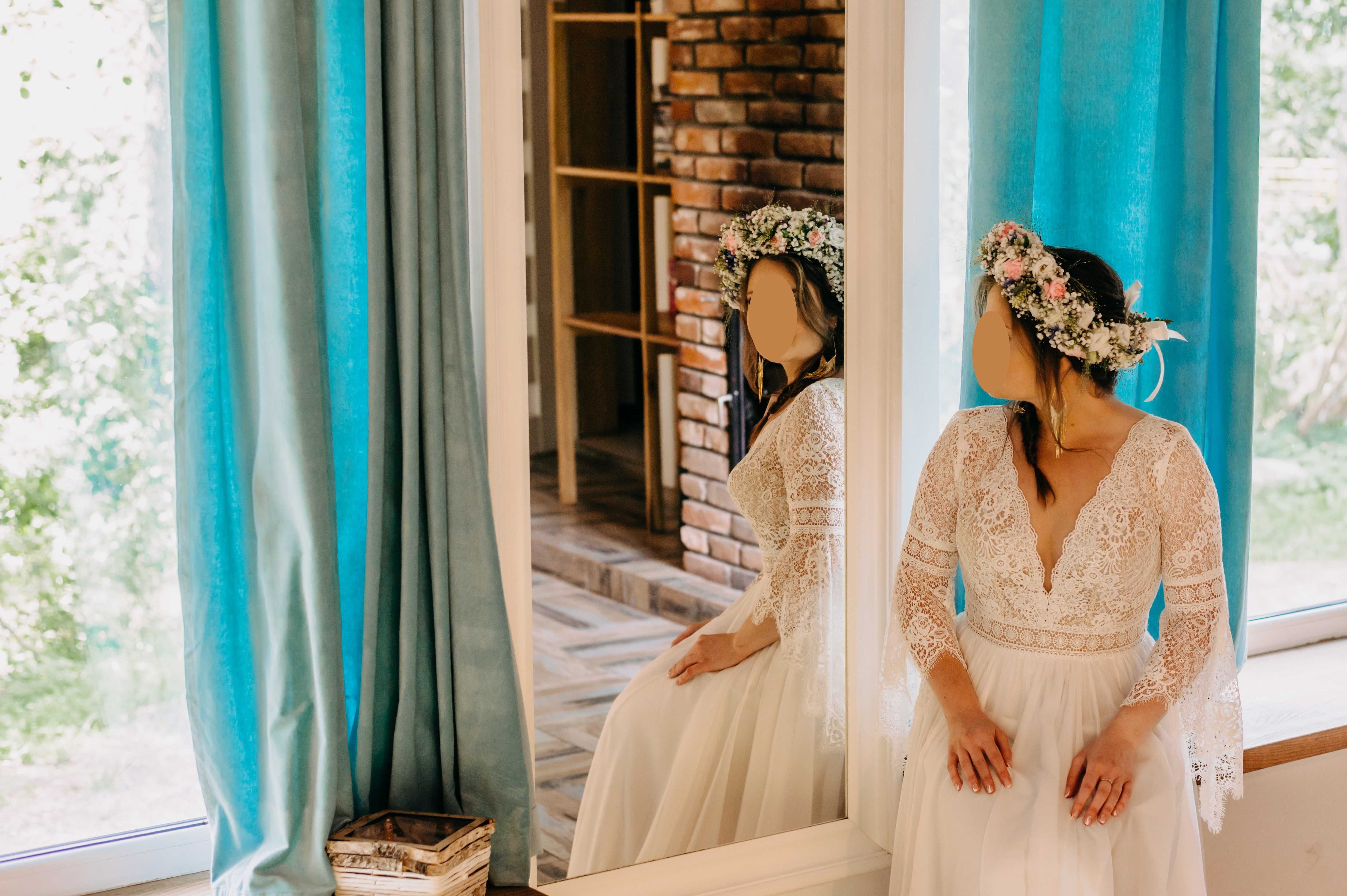 Suknia ślubna boho Ganselma Annais Bridal