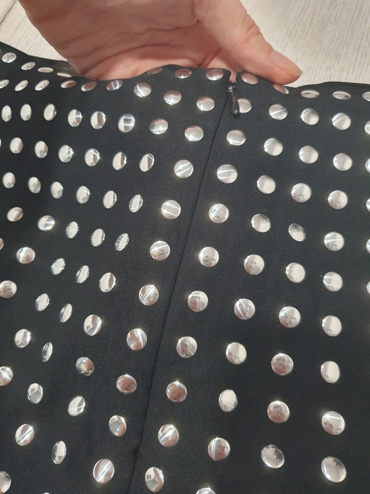 Spódnica mini H&M 38 rockowa