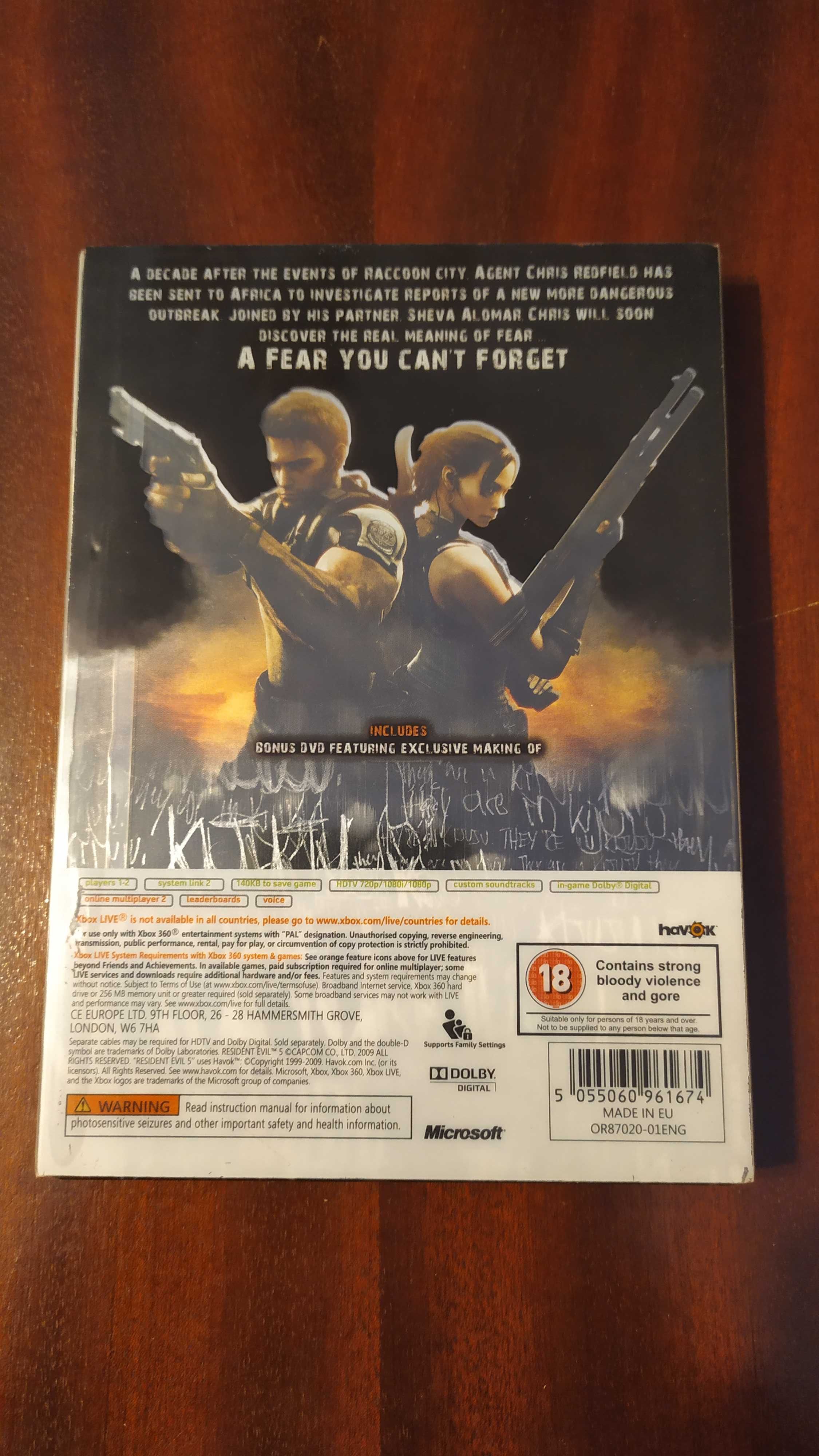 Resident Evil 5 Limited edition (Steelbook) Xbox 360