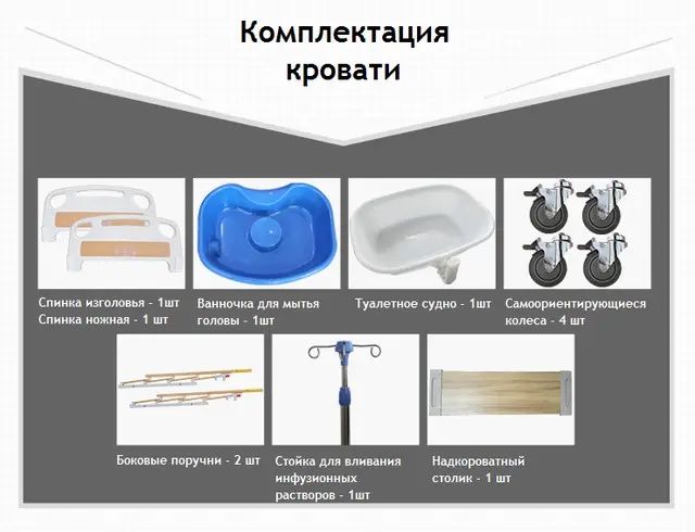 Нове медичне ліжко MIRID E05 матрас мемори пена кровать медицинская
