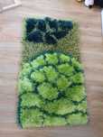 Tapete verde de sala ou quarto