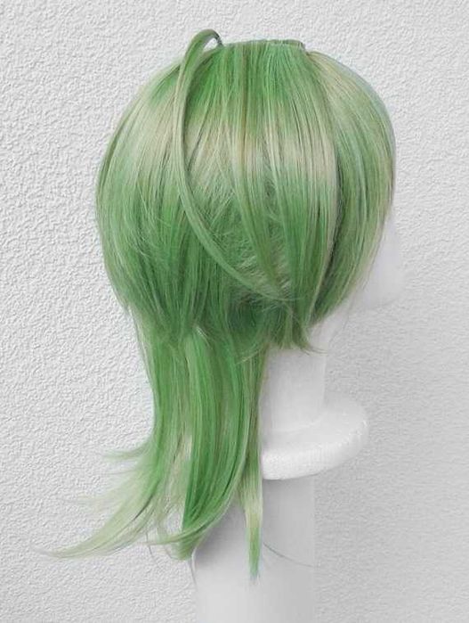 Zielona peruka cosplay zielony wig Collei Genshin Impact Ezreal LoL