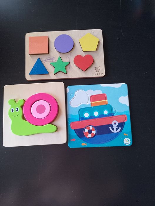 Пазлы из дерева для малышей