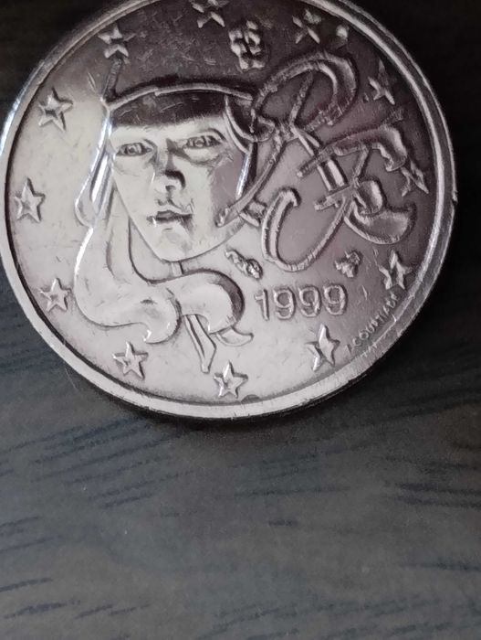 Moeda de 2 centimos de 1999 - France