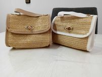 Mala palha branco / caqui