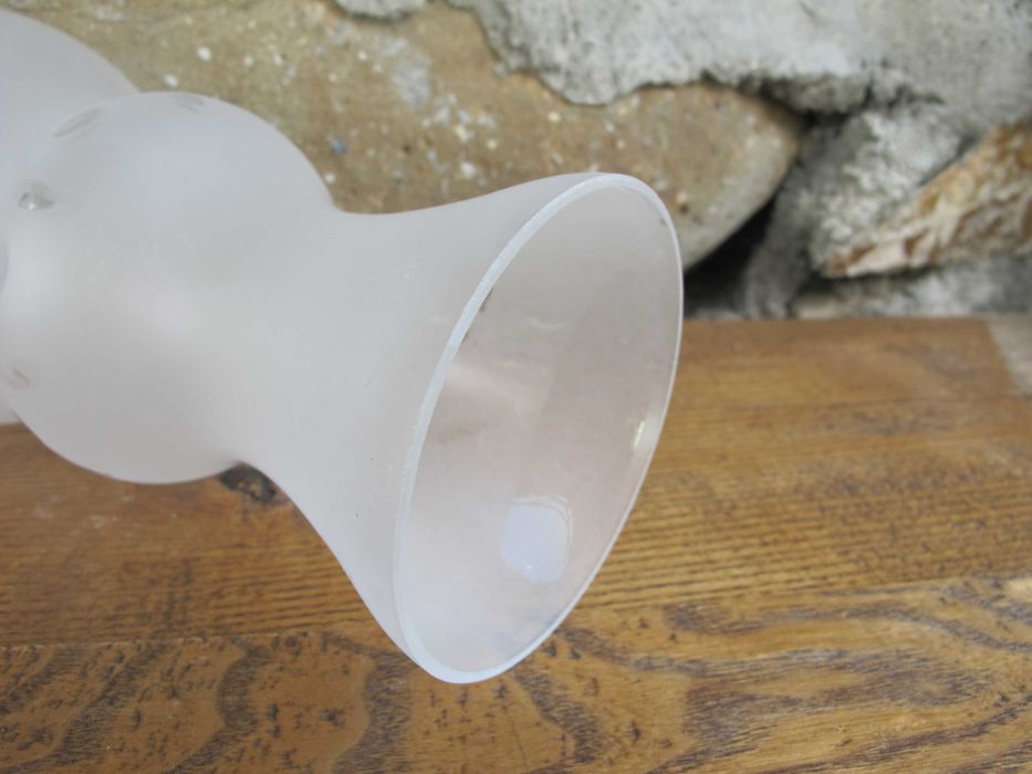 Szklany klosz do lampy naftowej_MURANO_otwór mont. 53 mm