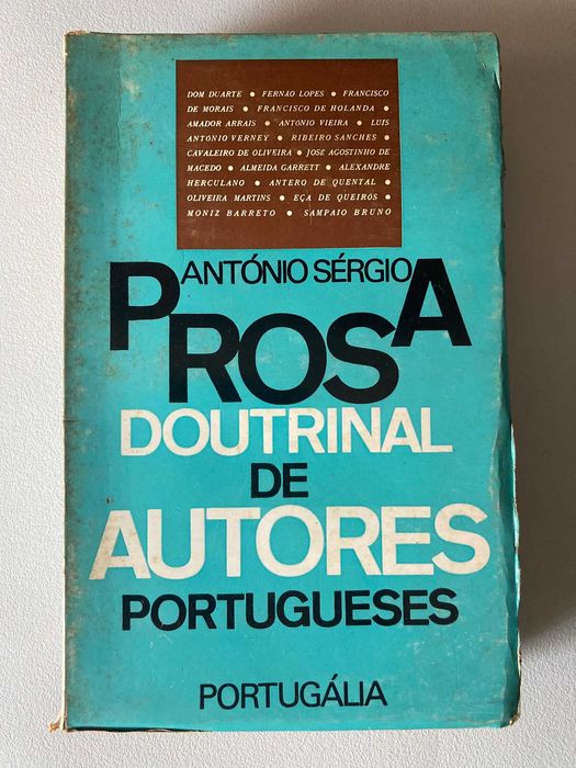 Prosa Doutrinal de Autores Portugueses, de António Sérgio