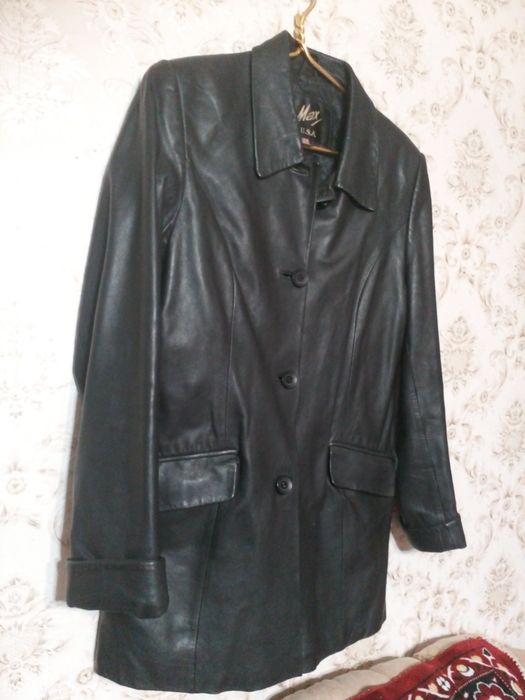 Мягкая Кожа!США ,46-48разм кожа пиджак женский и другие ,от дождя,ветр
