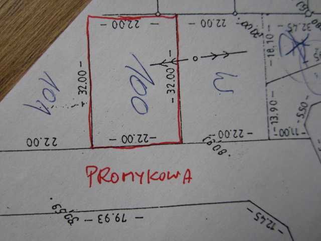 Działka budowlana 708 m2  Wiry koło Luboń ul Promykowa 227/100