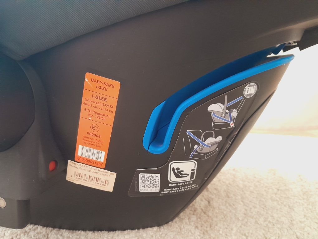 FOTELIK samochodowy britax romer baby safe i sizez bazą