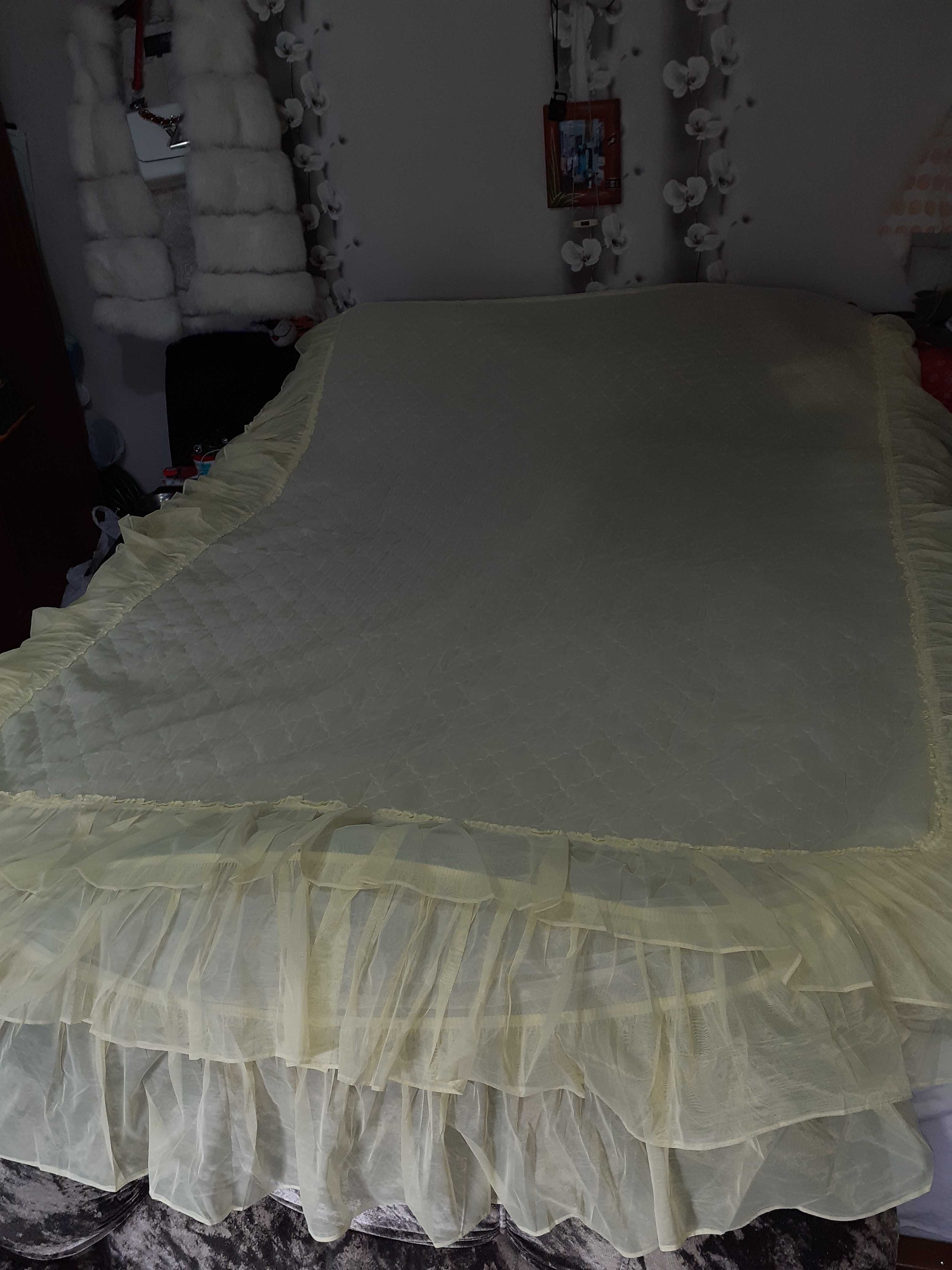 Покрывало накидка на кровать 140 см