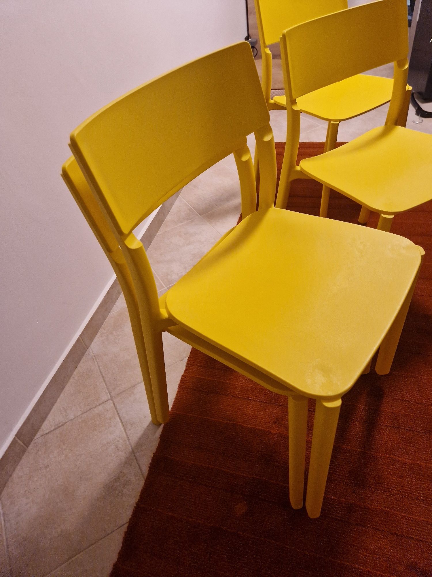 Krzesła Janinge Ikea żółte