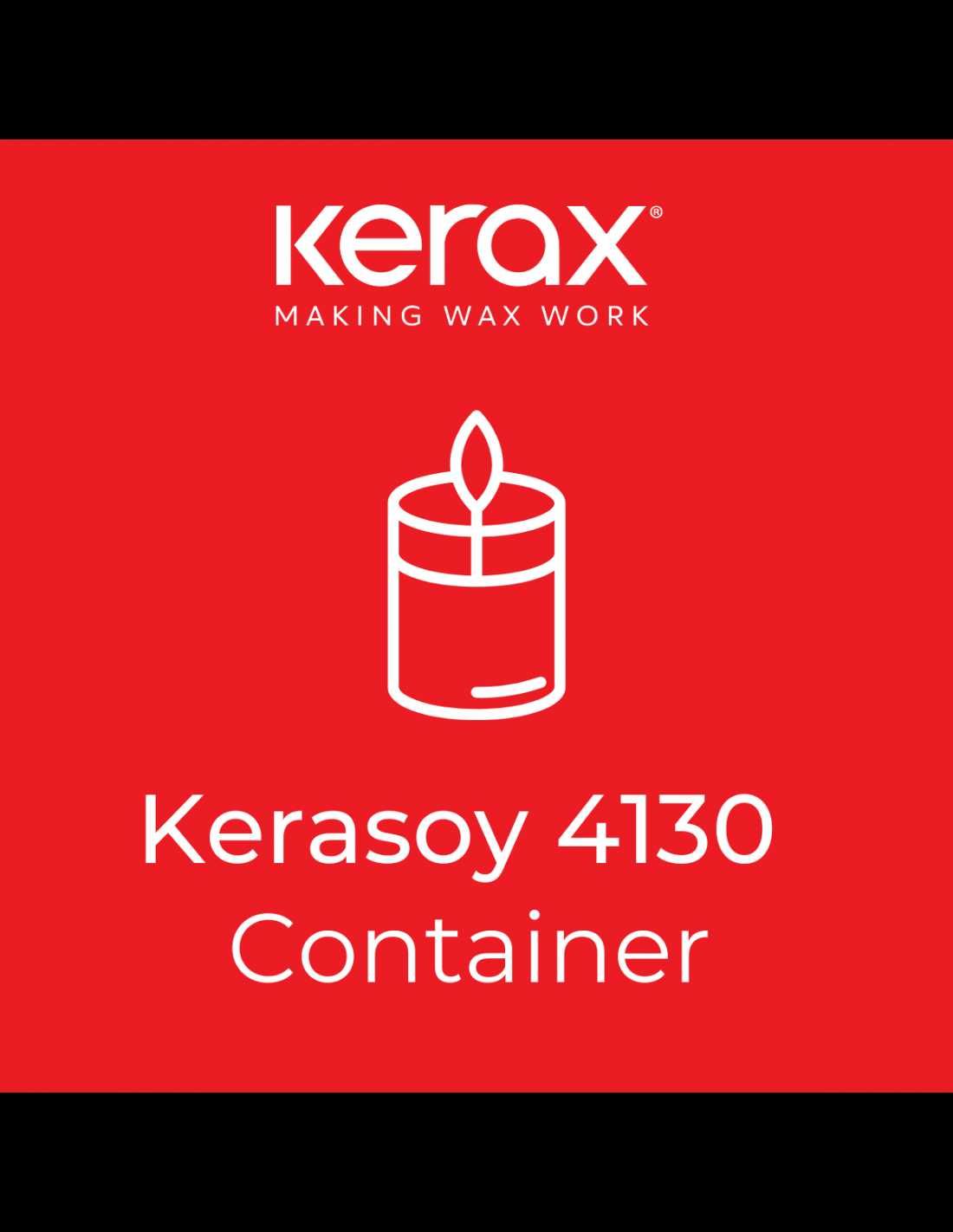 Wosk sojowy Kerasoy Container 4130 - świece zalewane w pojemnikach 1kg