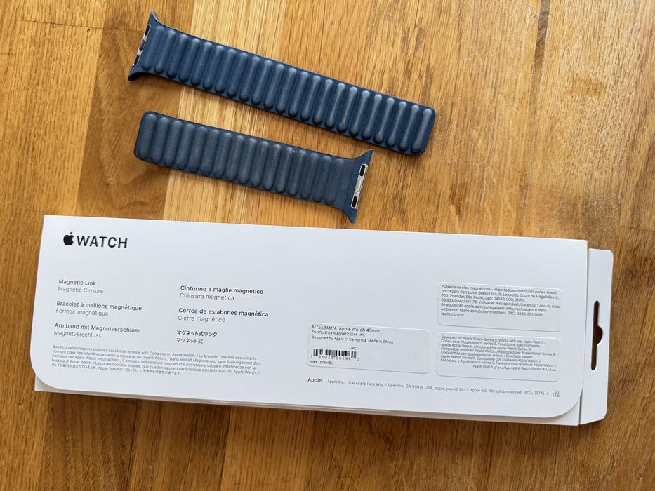 Ремінець apple watch Magnetic Finewoven pacific blue M/L
