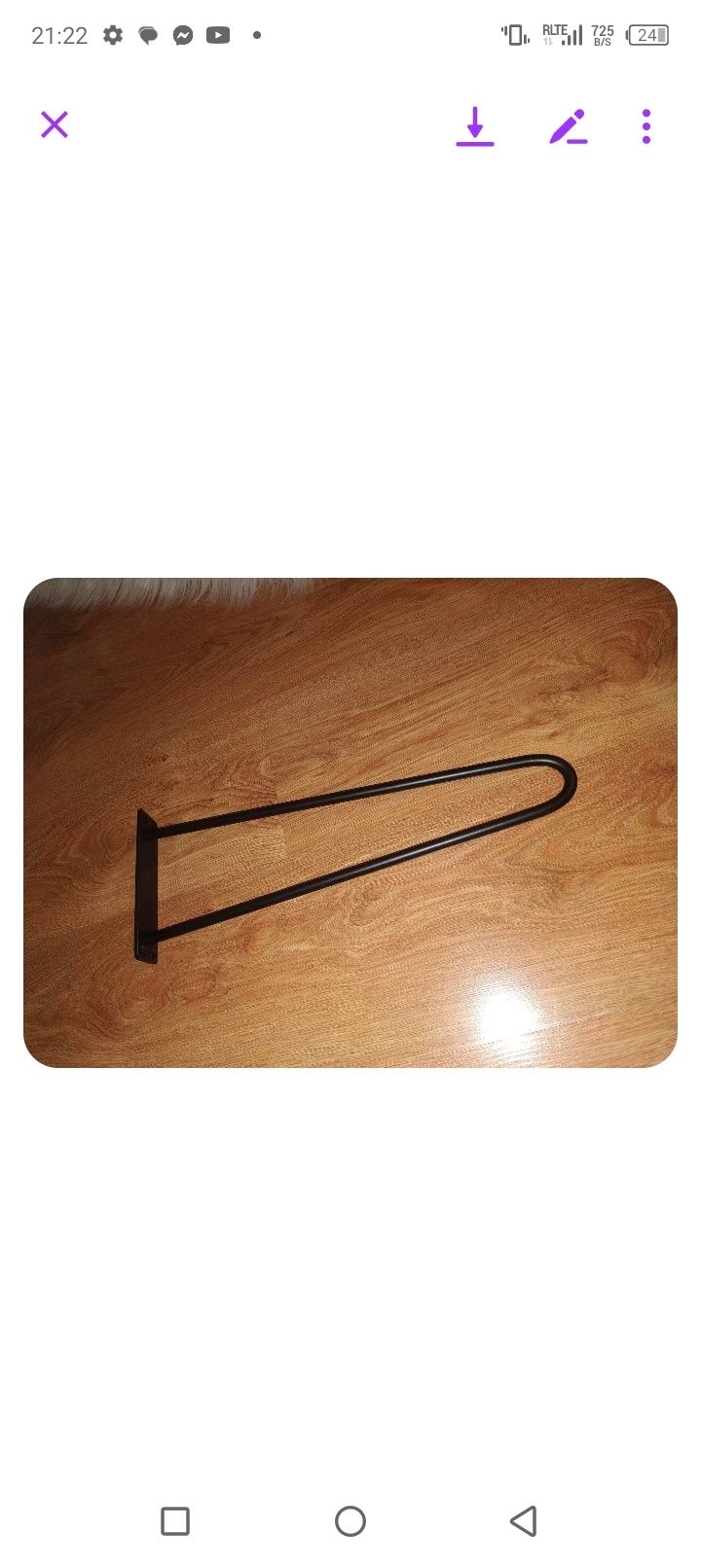 Nóżki z pręta wysokość 40 cm
