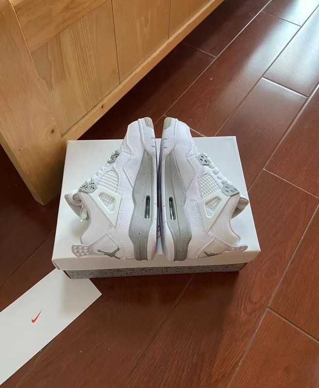 *NoweJordan4 Air4ButyWhiteUnisexTrampki*Wielka wyprzedaż 44
