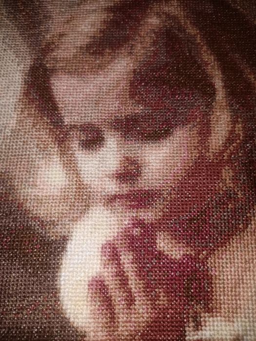 Haft krzyżykowy obraz