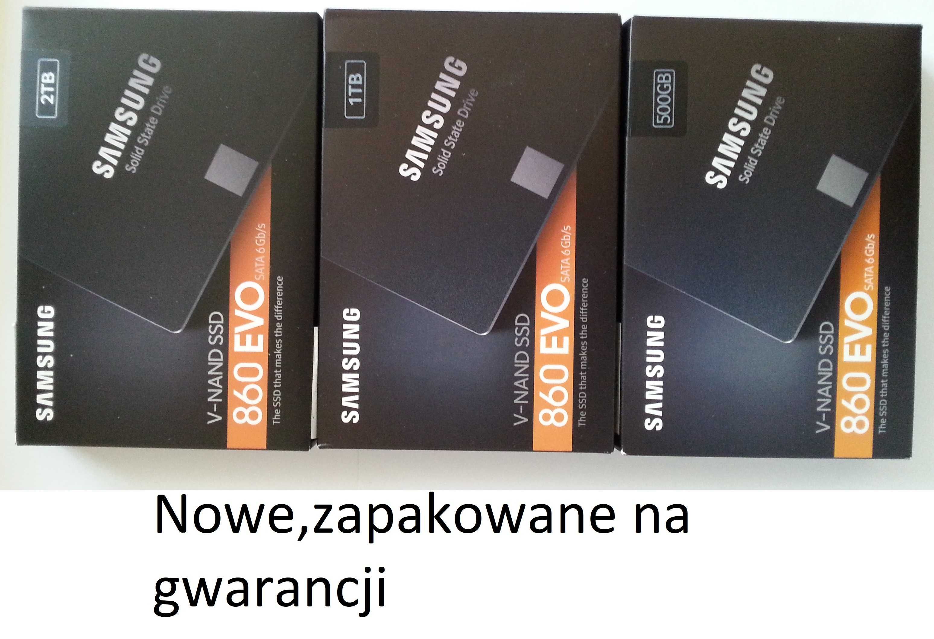 Nowy,zapakowany, gw.Samsung 870 evo-2 TB-dysk ssd.Polecam inne modele