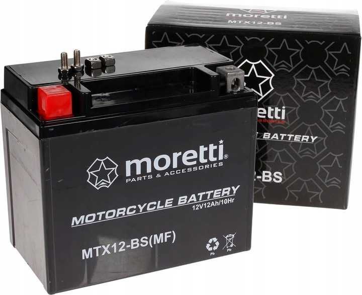 Akumulator motocyklowy MTX12-GEL YTX12-BS CBTX12-BS ETX12-BS 12A 130A!