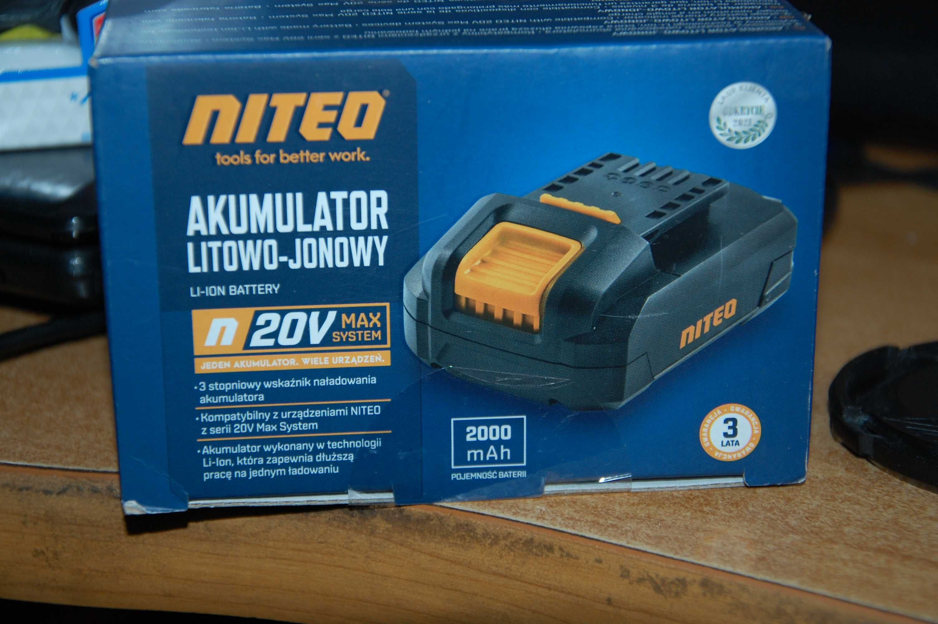nowy akumulator  niteo 20v li-ion