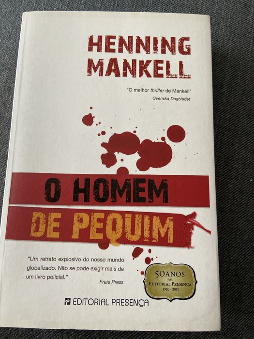 Livro “O Homem de Pequim” autor Henning Mankell.
